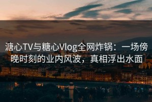 溏心TV与糖心Vlog全网炸锅：一场傍晚时刻的业内风波，真相浮出水面