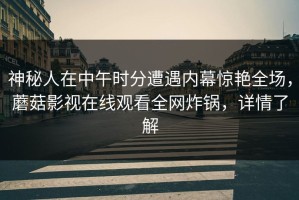 神秘人在中午时分遭遇内幕惊艳全场，蘑菇影视在线观看全网炸锅，详情了解