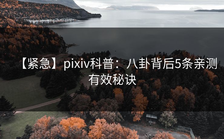 【紧急】pixiv科普：八卦背后5条亲测有效秘诀