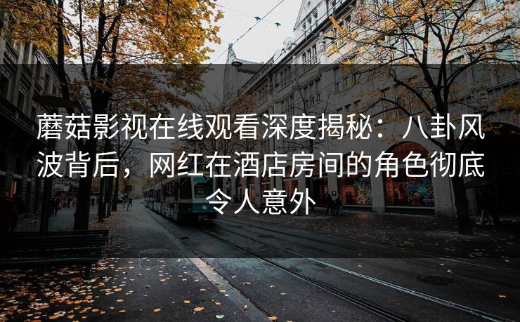 蘑菇影视在线观看深度揭秘：八卦风波背后，网红在酒店房间的角色彻底令人意外